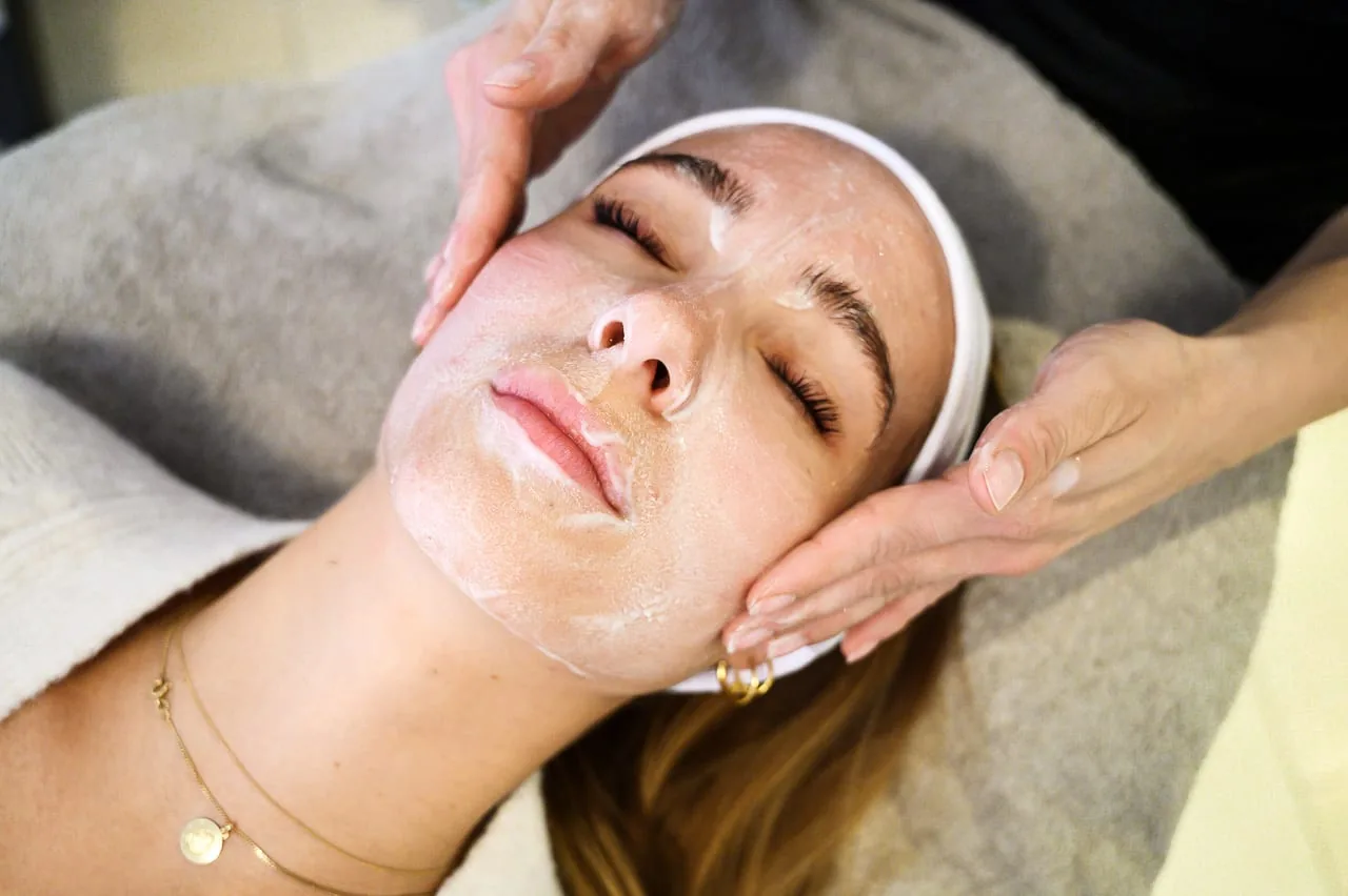 Different skin types on the face